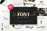 Handlettered Font Bundle, a Script Font by It's Latsayz (Thumbnail 1 of 38)