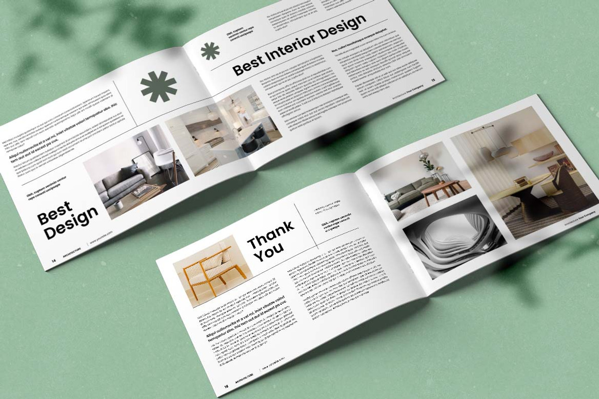 Green Modern Architecture Brochure, a Brochure Template by UICreative (Photo 4 of 4)