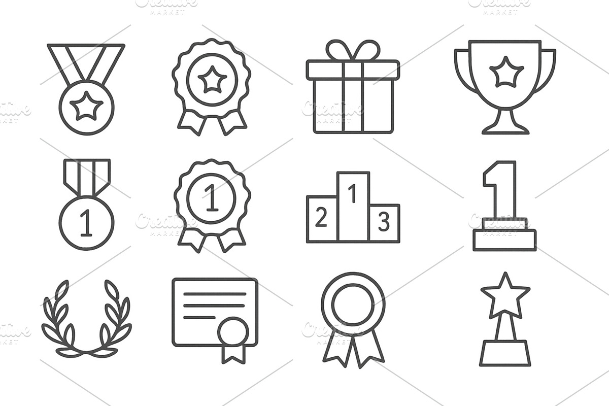 Outline vector illustrations of, an Illustration by ZinetroN