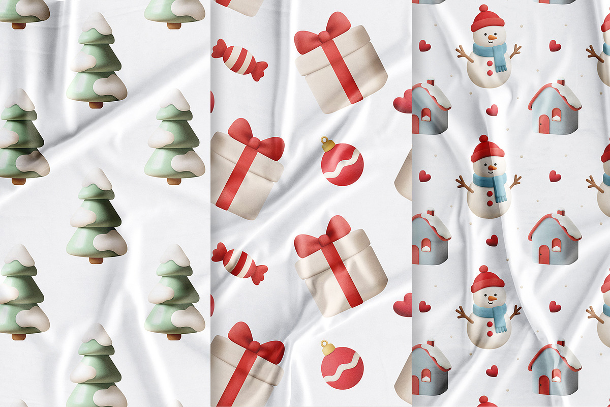 3D Christmas Vector Set, a Seasonal Illustration by Hanna's ArtLab (Photo 4 of 4)