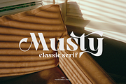 Musty Classic Font, a Serif Font by madeDeduk (Thumbnail 1 of 10)