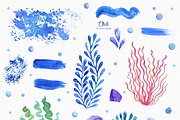 Ocean Friends Watercolor Clipart, an Animal Illustration by LeMagiqueBoutique (Thumbnail 4 of 7)