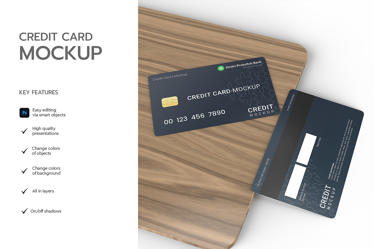 Credit Card Mockup, a Product Mockup by graphypix (Photo 4 of 4)