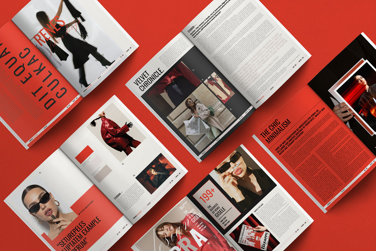 Modern Magazine Layout Template, a Magazine Template by Aura Agency (Photo 2 of 11)