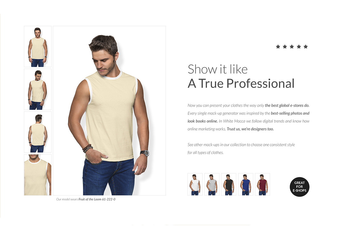 Men Tank Top Mock-ups Set FREE DEMO, a Books & Magazine Mockup by Apparel_Mockups (Photo 8 of 25)