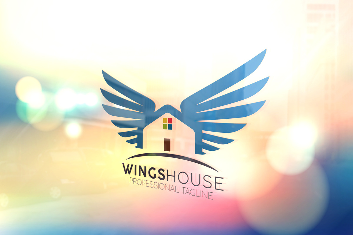 Wings House Logo, a Branding & Logo Template by essegraphic (Photo 2 of 6)
