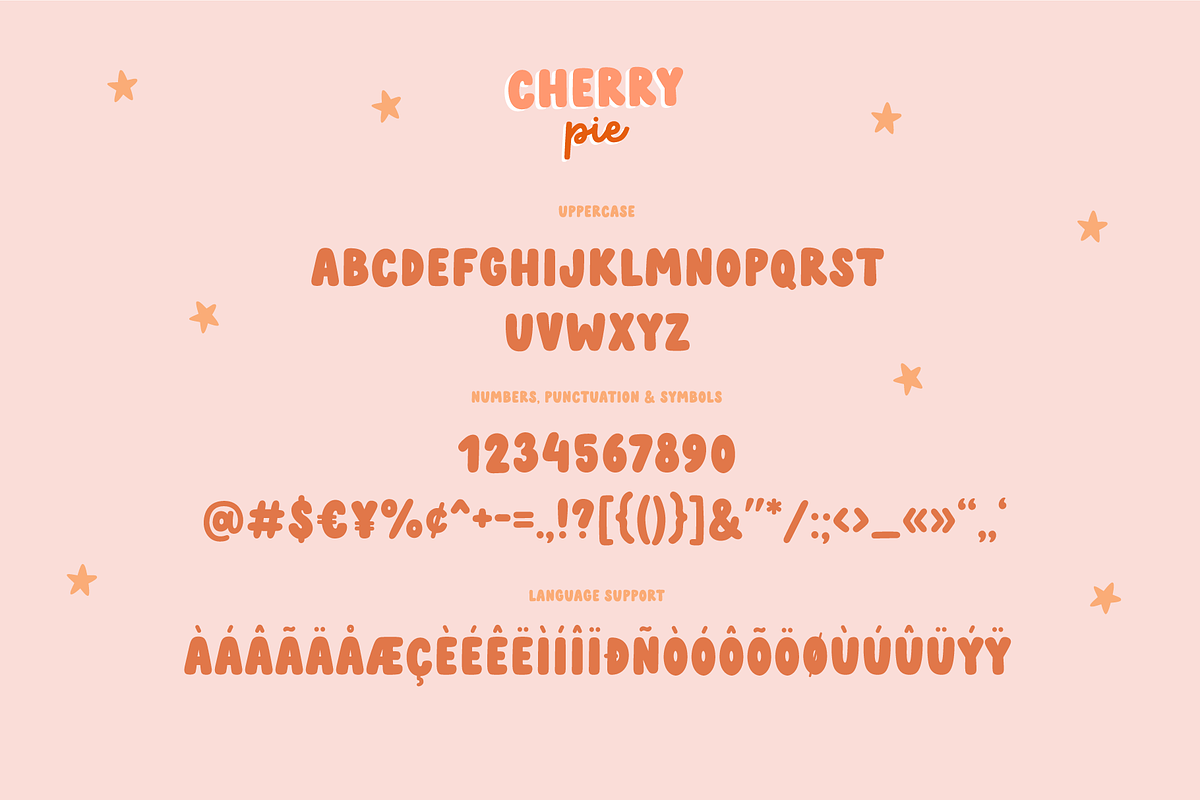 Cherry pie | Font duo, a Sans Serif Font by AngelinaKovel (Photo 3 of 12)