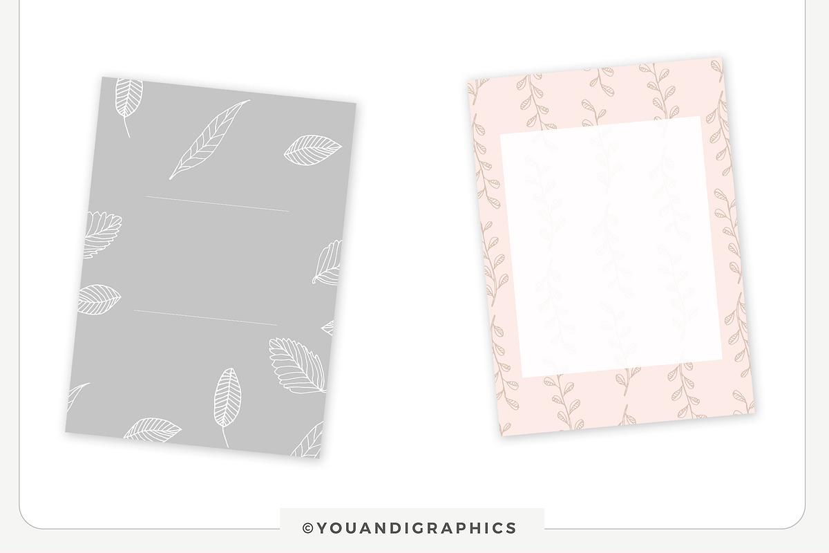 Romantic Leaves Collection, a Pattern Graphic by Youandigraphics (Photo 14 of 19)