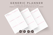 Generic Planning Pages Set V-09, a Stationery Template by shahsoft (Thumbnail 1 of 3)