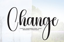 Change | Script Font