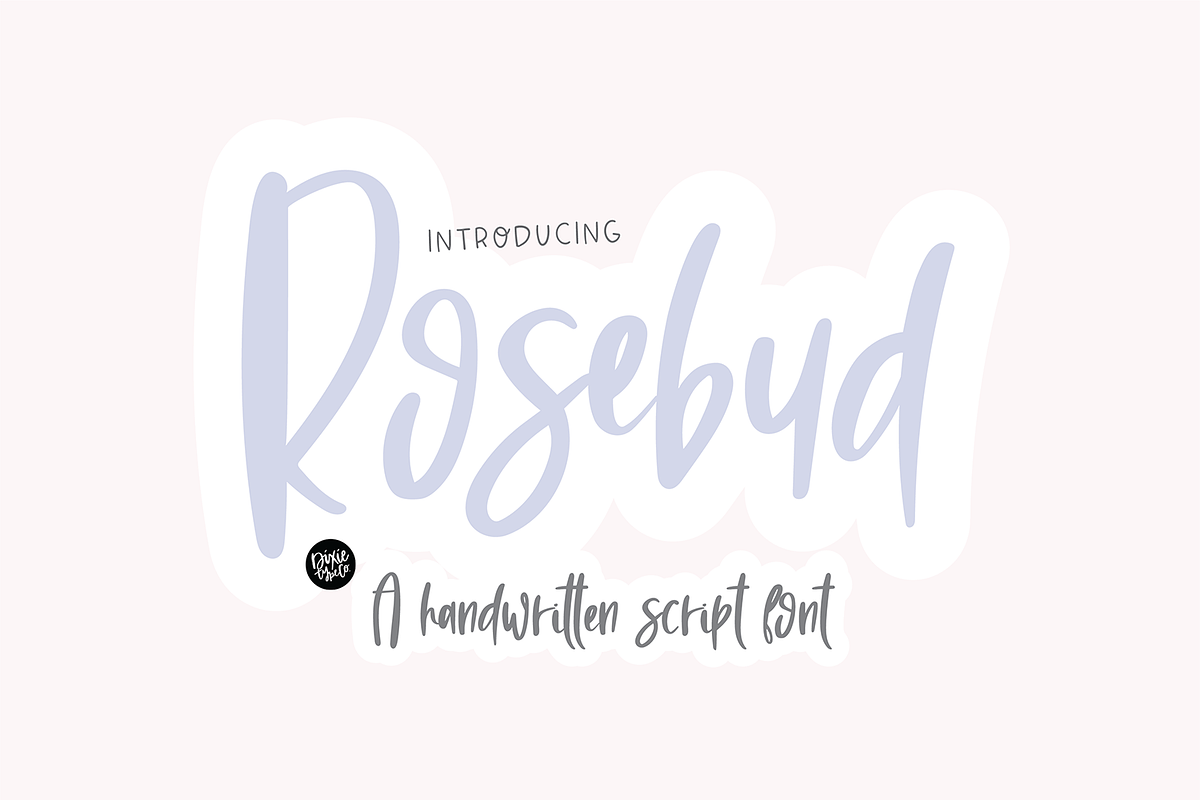 ROSEBUD a Handwritten Script Font, a Script Font by Blush Font Co. (Photo 1 of 6)