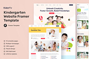 Kidztar - Kindergarten School Framer, a Websites & App Template by peterdraw (Thumbnail 1 of 7)