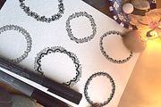 Curly Hand Drawn Decorative Frames, a Decorative Illustration by Yuzach (Thumbnail 3 of 5)