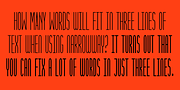 NarrowWay, a Sans Serif Font by Ingrimayne Type (Thumbnail 5 of 11)