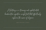 Melistany Handwritten Script, a Script Font by Typebae (Thumbnail 5 of 8)