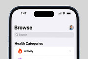 iPhone App Mockup Set, an iPhone Mockup by Croma Studio (Thumbnail 4 of 6)
