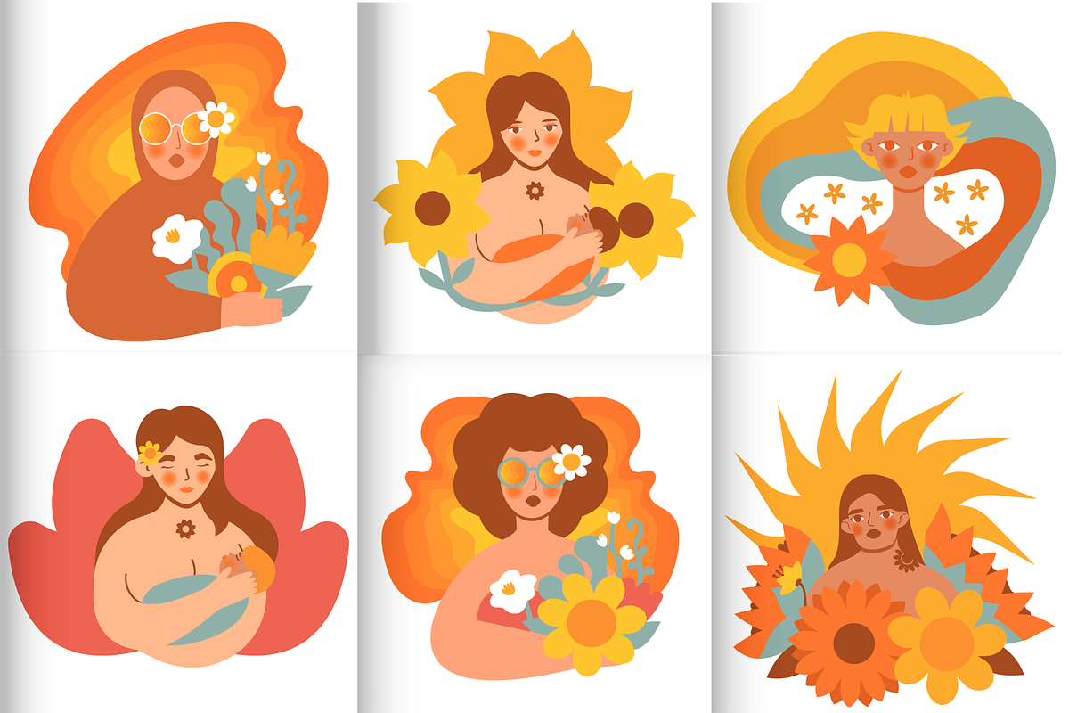 Blooming summer art set, a Decorative Illustration by Oliana Moroz (Photo 14 of 20)