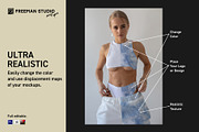 Sport Pants and Tank-Top Mock-Up Set, a Bottom Mockup by Freeman Studio (Thumbnail 4 of 15)
