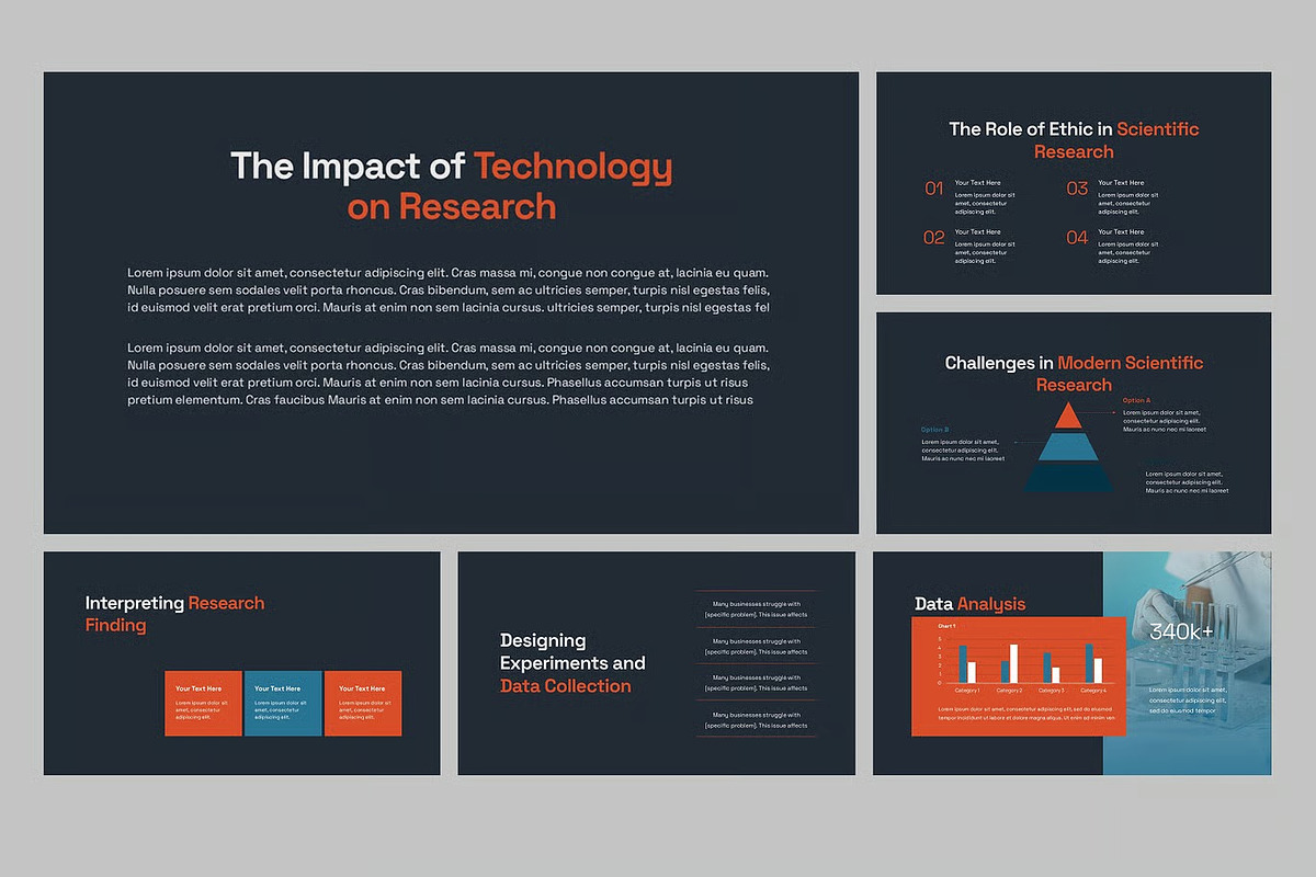 Science Research Keynote Templates, a Presentation Template by Fit-tee (Photo 4 of 4)
