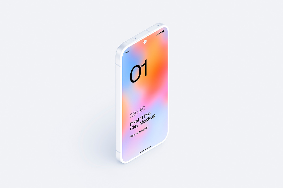 Google Pixel 11 Pro Clay Mockups, an Android Mockup by Asylab (Photo 21 of 62)