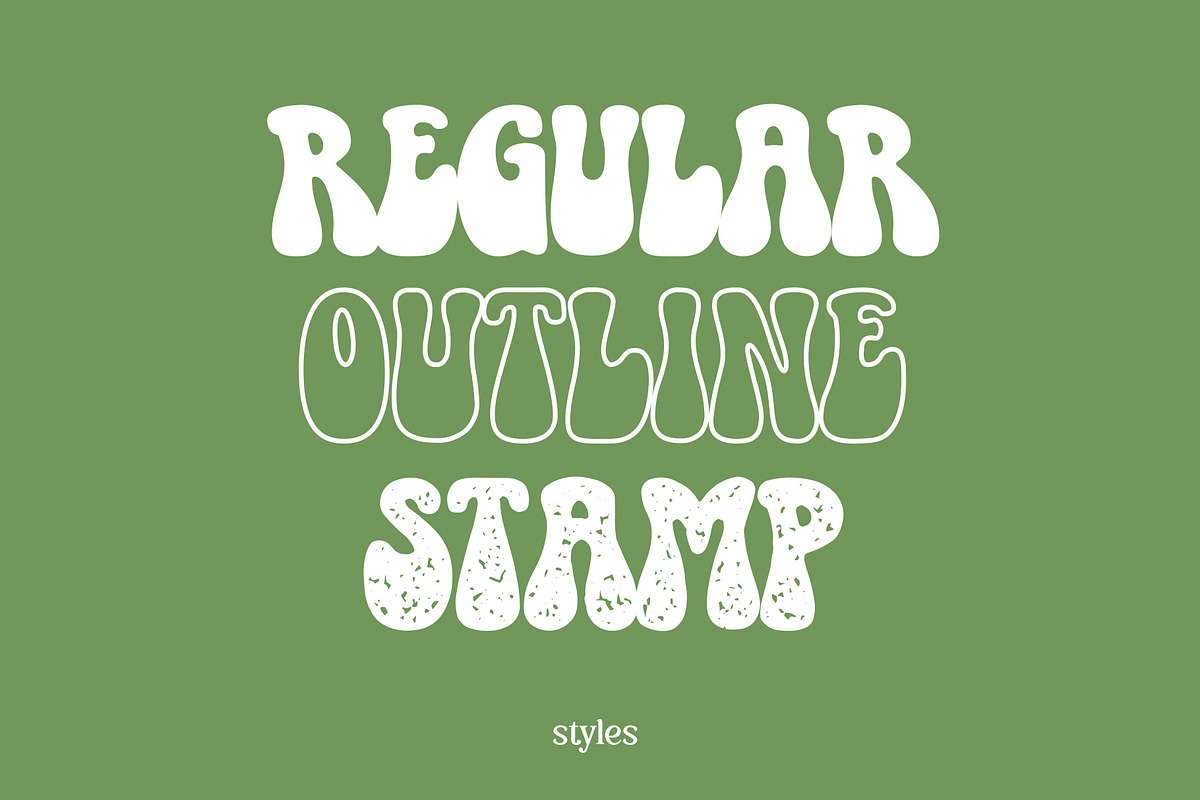 Magic Mess Font - Groovy Font, a Sans Serif Font by ariodsgn (Photo 6 of 8)