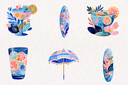 Preppy Coastal Clipart Set, a Work Illustration by CreationArt (Thumbnail 4 of 7)