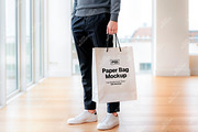 Premium Paper Shopping Bag Mockup Se, a Merchandise Mockup by Elite Mockups (Thumbnail 3 of 3)