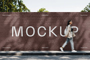 Brick Wall Mockup, an Advertising Mockup by Design Squad (Thumbnail 3 of 3)