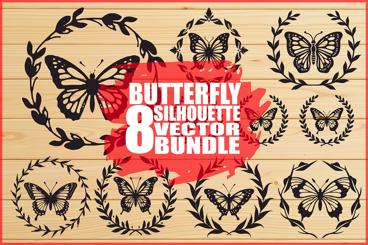 Butterfly Design Bundle, an Illustration by Creativeshirt (Photo 1 of 9)