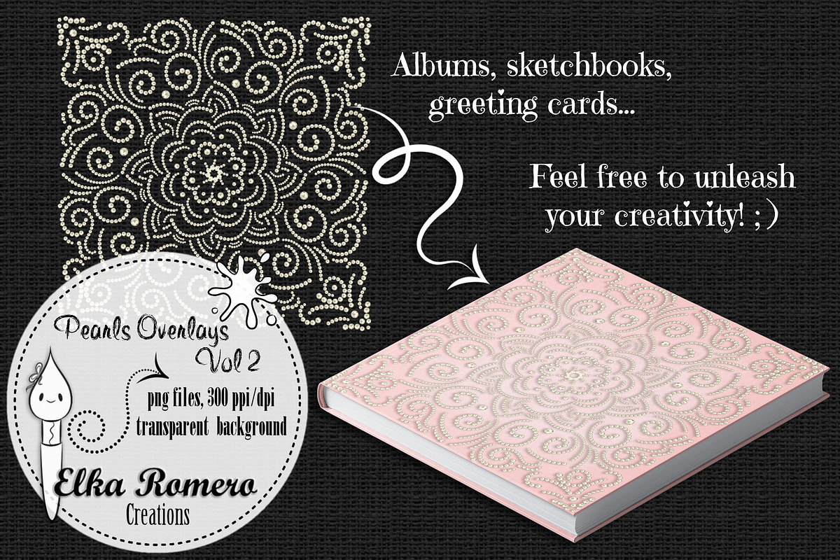 Pearls Overlays - Vol 2, a Graphic by Elka Romero Creations (Photo 6 of 7)