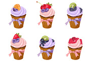 A set of sweet desserts, an Object Graphic by artdemidova (Thumbnail 4 of 9)
