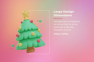 3D Cute Christmas Icon