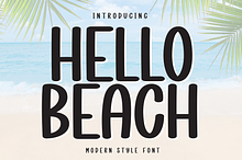Hello Beach | Script Font