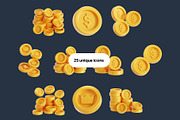 Coins 3D Icon Pack, an Object 3D Model by Nate Studios (Thumbnail 5 of 6)
