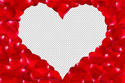 Rose Petals Couple Heart Frame, an Object Graphic by pixelworkz (Thumbnail 5 of 5)