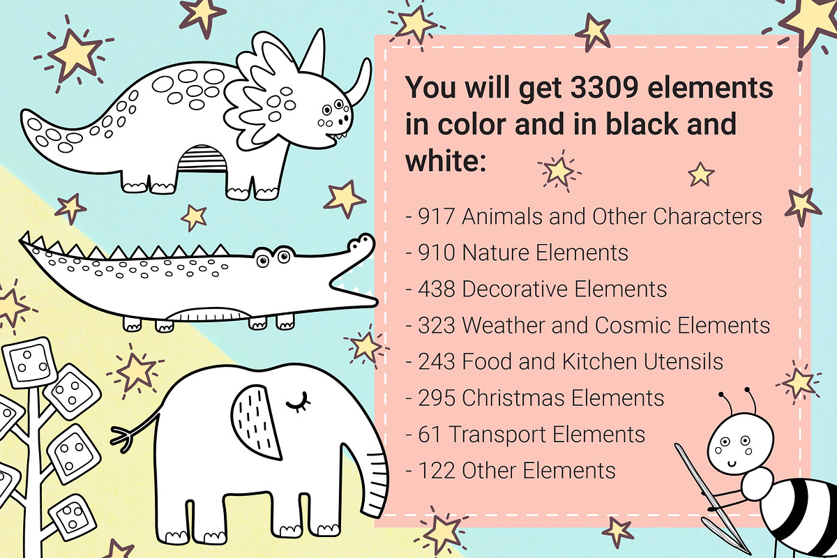 3309 in 1 Graphic Bundle, an Animal Illustration by Gulnara Sabirova (Photo 2 of 15)