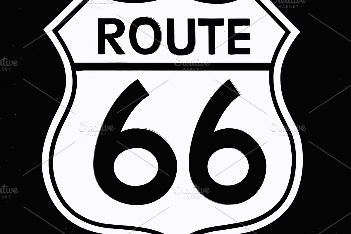 Route 66 stock photo containing route 66 and sign, a Transportation Photo by CreativePhotoSpain (Photo 1 of 2)