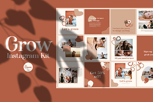 Grow - Instagram Templates For Canva