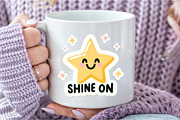 Funny,Shine On Sticker PNG, an Illustration by DreamCafeArt (Thumbnail 5 of 7)