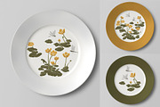 Water Lilies and Dragonflies Pattern, a Pattern Graphic by MouseGrey (Thumbnail 11 of 13)