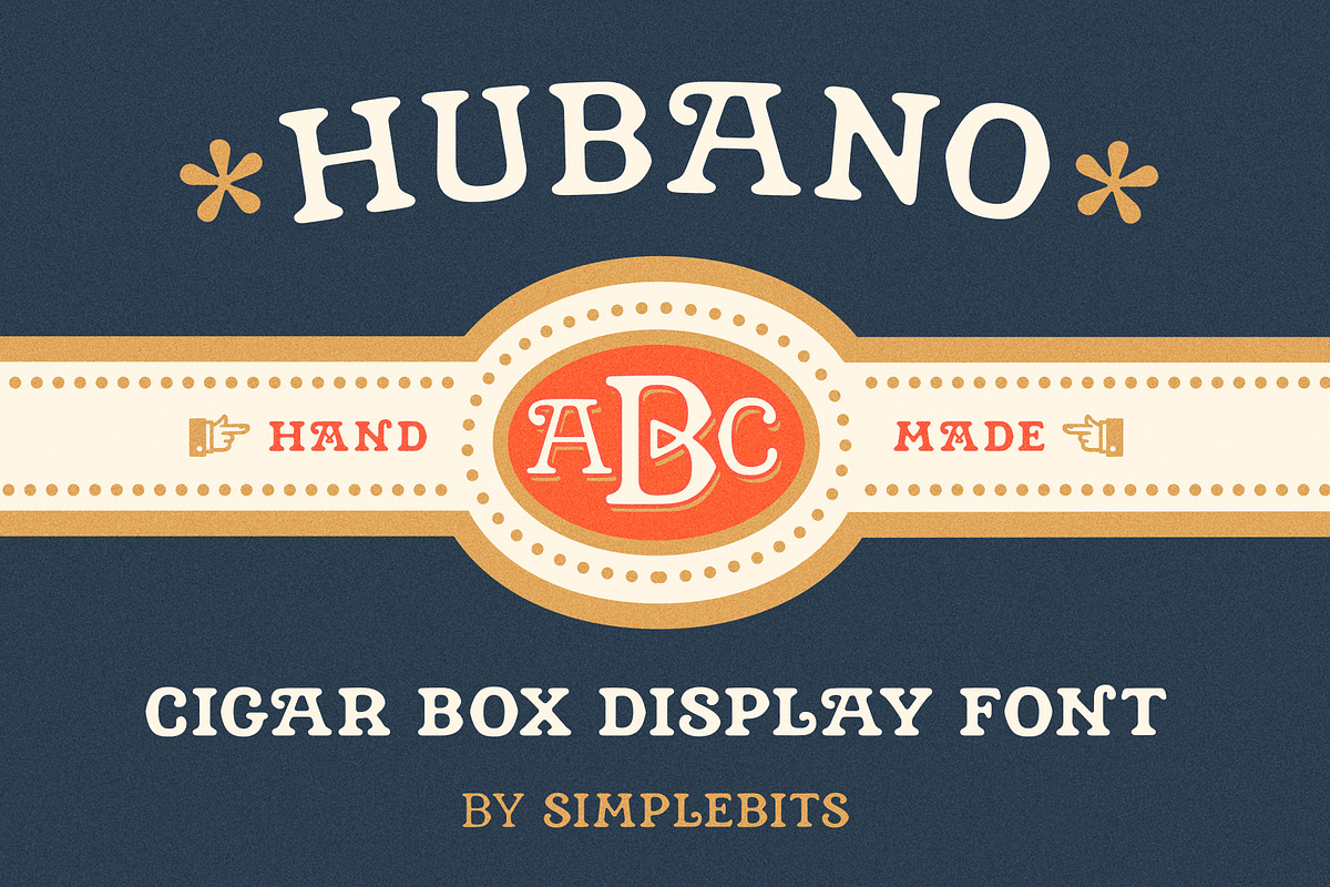 Hubano — Cigar box font, a Serif Font by SimpleBits® (Photo 3 of 4)