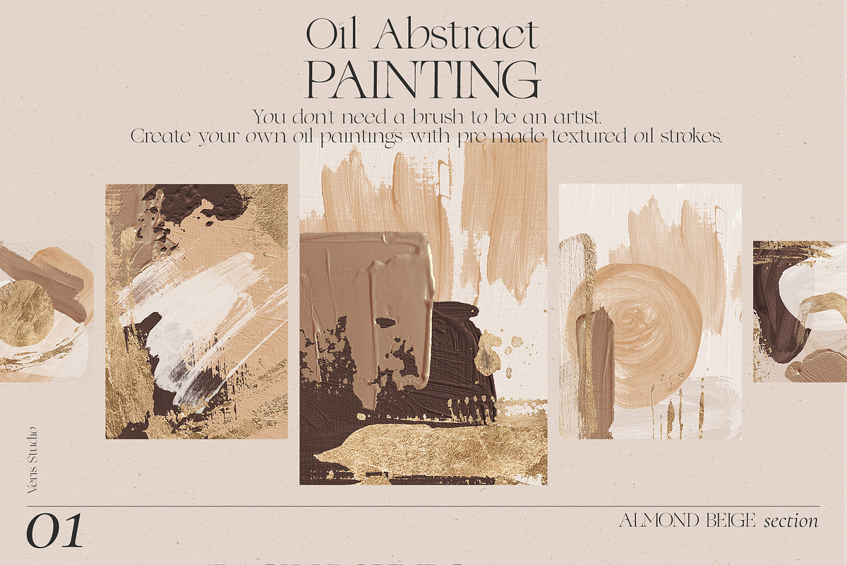 Oil Fine Art Abstract Texture Bundle, a Texture Graphic by Veris Studio (Photo 2 of 20)