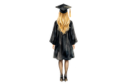 Watercolor Graduation Clipart PNGs, an Education Illustration by VetalStock (Thumbnail 10 of 24)