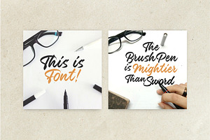 Font Brush - Brush Font