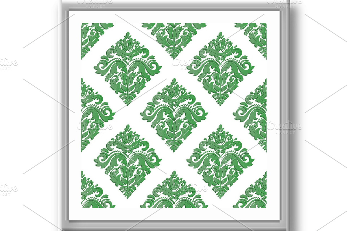 Seamless Vector Pattern With 3D, a Pattern Graphic by FineArtStudio (Photo 3 of 3)