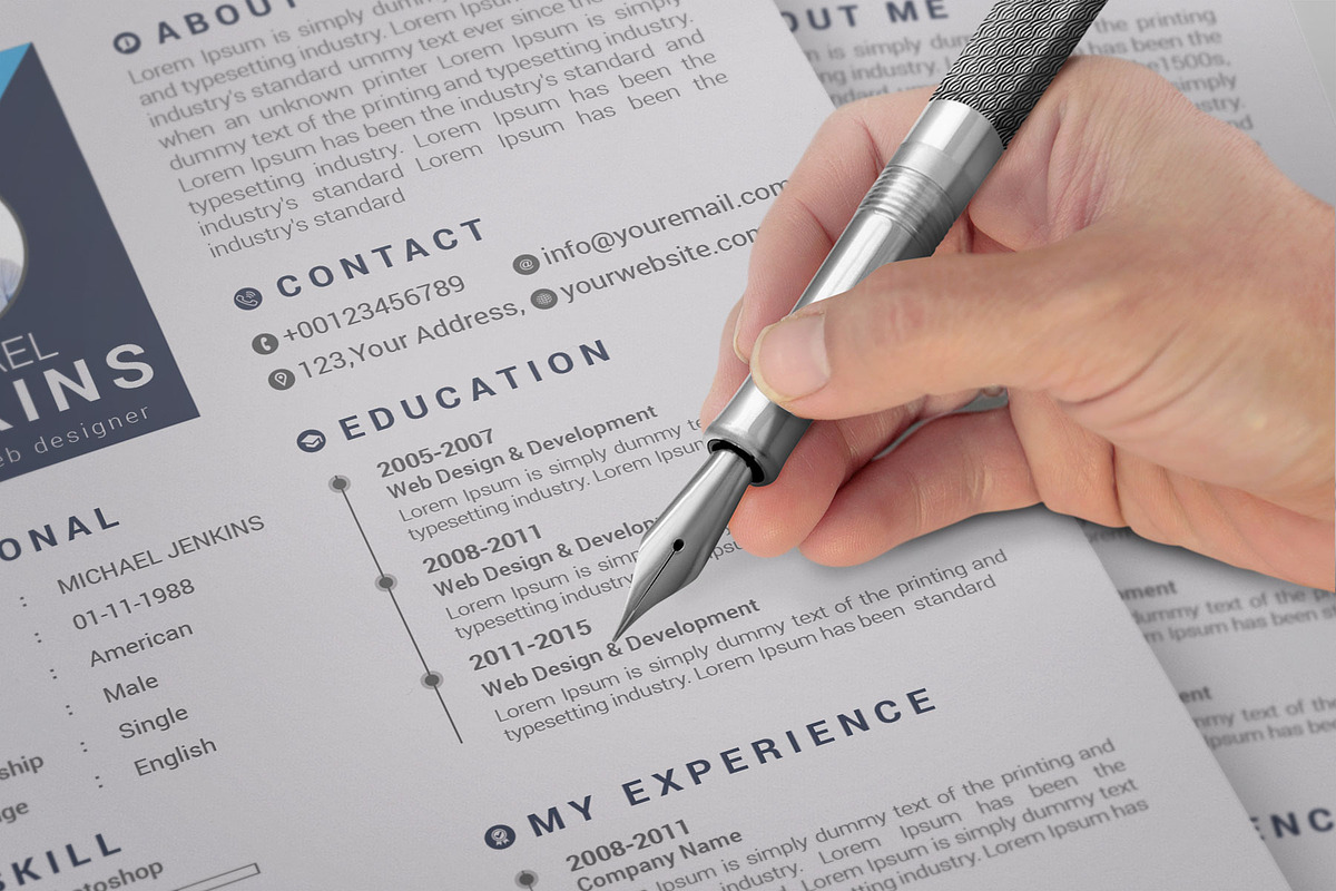 Resume Template and Cover Letter, a Resume Template by designvillage (Photo 12 of 13)