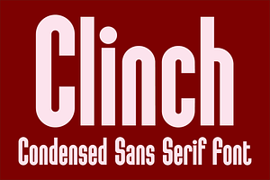 Clinch - Sans Serif Font