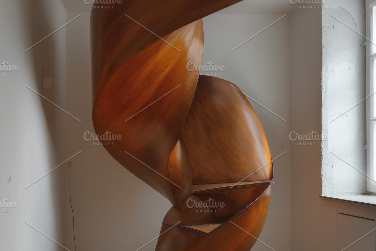 69 Spiral wooden staircases, an Architecture Photo by Handmadefont (Photo 27 of 73)