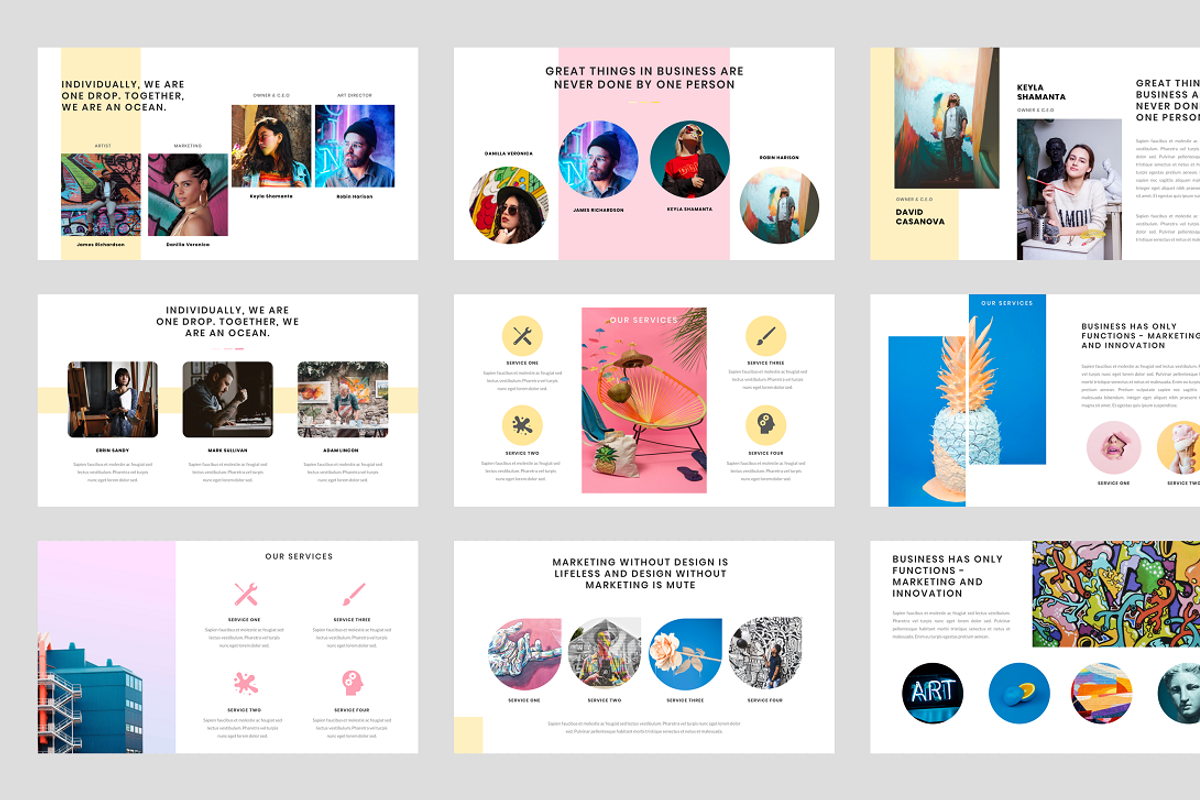 Gummy - Creative Art Google Slide, a Presentation Template by Biwarastudio (Photo 5 of 5)