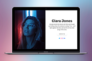 Cara - Personal WordPress Theme, a WordPress Template by Themeside (Thumbnail 1 of 3)